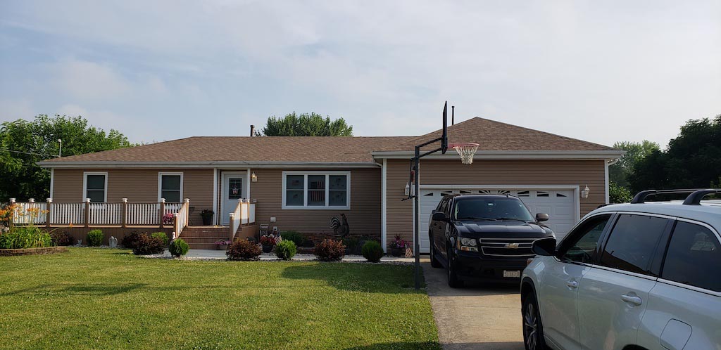 house before roof repair