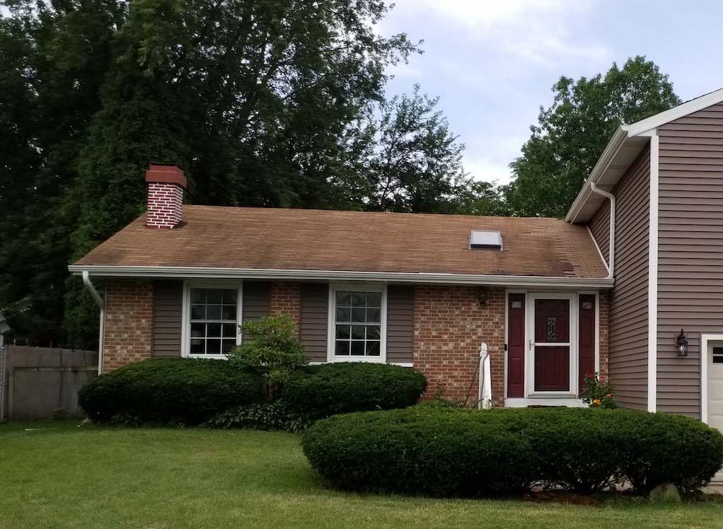 house after roof replacement